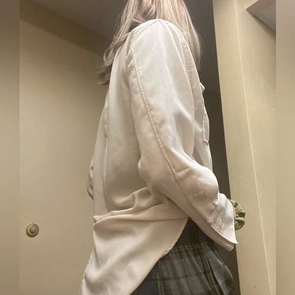 Cream Button-Up - Picture 3 of 4